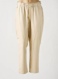 Pantalon slim talie elastică bej MOLLY BRACKEN femme
