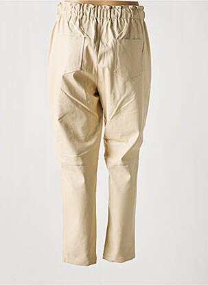 Pantalon slim talie elastică bej MOLLY BRACKEN femeie