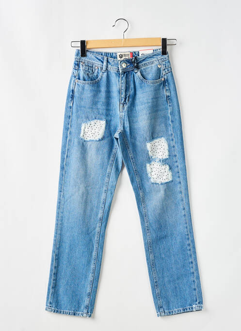 Blugi cu croială slim albastru FREEMAN T.PORTER femeie