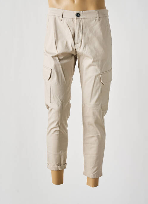 Pantalon cargo țesătură poplin mărime normală bej IMPERIAL femme