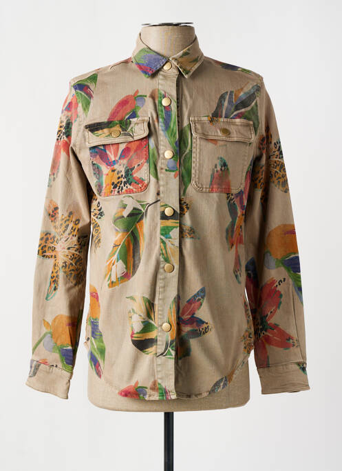 Cămașă cu mâneci lungi maro DESIGUAL bărbat