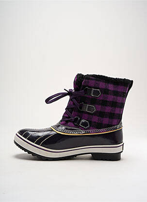 Botine/ghete umplută toc de 4 la 6 cm violet SKECHERS femeie