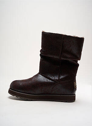 Botine/ghete umplută toc plat până la 3 cm maro SKECHERS femeie