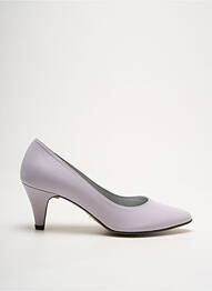 Pantofi cu toc țesătură satinată toc de 4 la 6 cm violet ARBELL femme