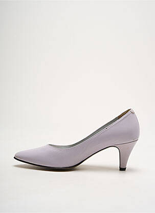 Pantofi cu toc țesătură satinată toc de 4 la 6 cm violet ARBELL femeie