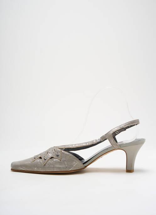 Sandale/Pantofi decupați gri ARTIKA SOFT femeie