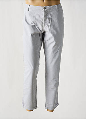 Pantalon chino țesătură poplin mărime normală gri AT.P.CO bărbat