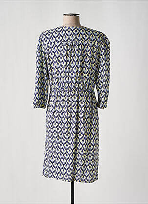 Rochie midi croială fluidă mâneci 3/4 albastru JULIE GUERLANDE femeie