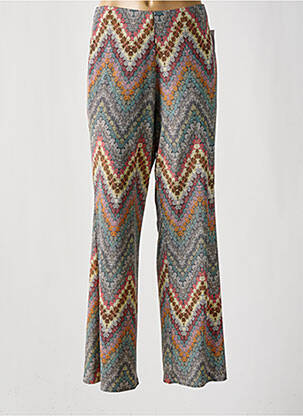 Pantalon drept talie elastică gri GEVANA femeie