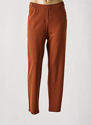 Pantalon slim buzunare maro HAJO femeie