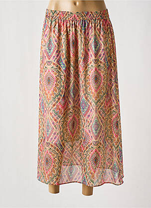 Fustă midi bej JULIE GUERLANDE femeie