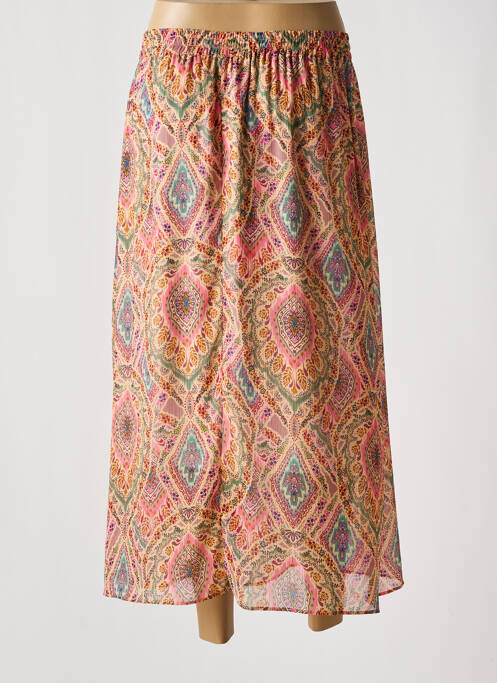 Fustă midi bej JULIE GUERLANDE femeie