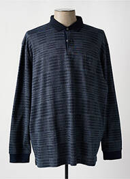 Polo mâneci lungi mâneci lungi albastru HAJO homme