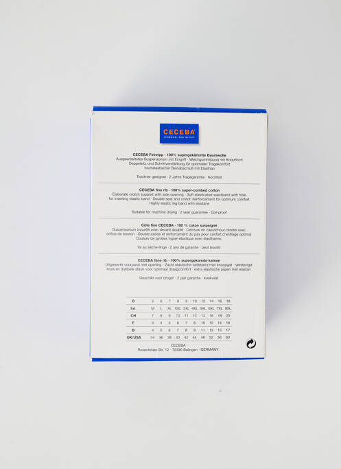 Boxer alb CECEBA bărbat