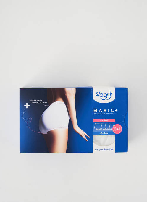 Chilot cu talie înaltă alb SLOGGI femeie