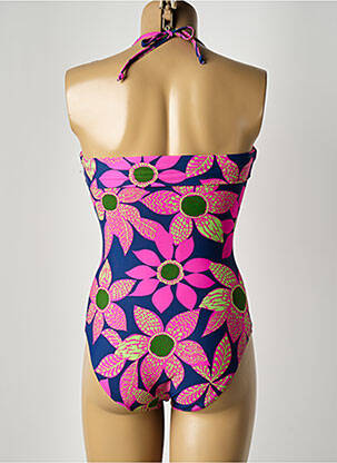 Costum de baie dintr-o singură piesă bretele elastice detașabile top bentiță roz ROSE POMME femeie