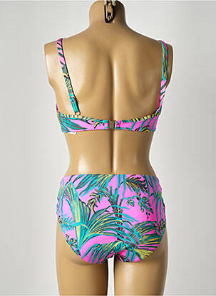 Costum de baie din două piese elasticitate top sutien modelat roz ANITA femeie