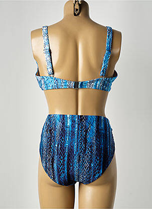 Costum de baie din două piese elasticitate top sutien modelat albastru ANITA femeie