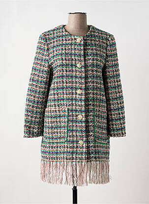 Palton lung verde THE KORNER femeie