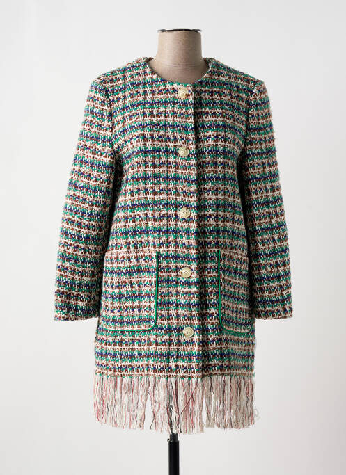 Palton lung verde THE KORNER femeie