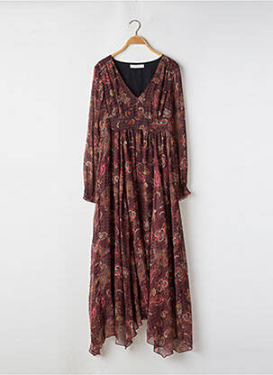 Rochie lungă mâneci lungi mâneci lungi violet PROMOD femeie
