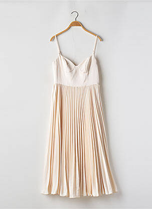 Rochie midi bej AZAZIE femeie