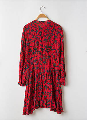 Rochie midi imprimeu floral mâneci lungi roșu ZADIG & VOLTAIRE femeie