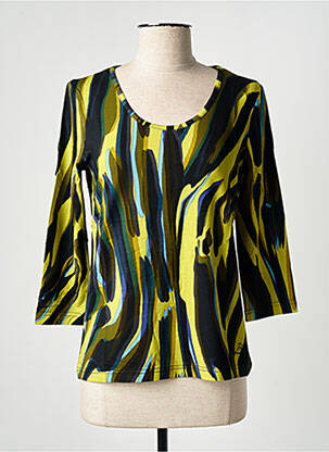 Top țesătură jersey mâneci 3/4 verde PAUL BRIAL femeie