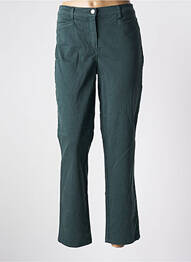 Pantalon drept țesătură poplin mărime normală verde SYM femme
