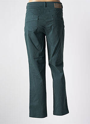 Pantalon drept țesătură poplin mărime normală verde SYM femeie