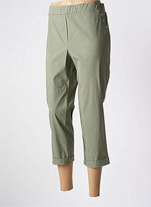 Pantalon trei sferturi verde HALOGENE femeie