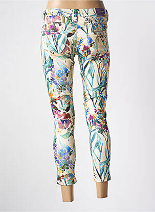 Pantalon 7/8 elasticitate talie joasă bej FREEMAN T.PORTER femeie