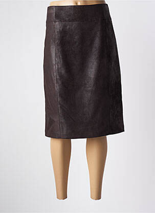 Fustă midi maro BRUNO SAINT HILAIRE femeie