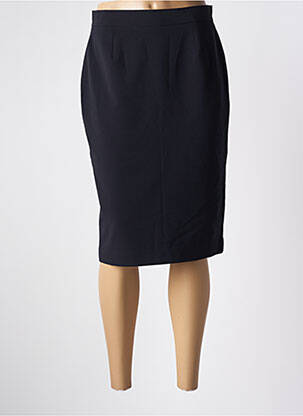 Fustă midi talie cu cleme negru BRUNO SAINT HILAIRE femeie