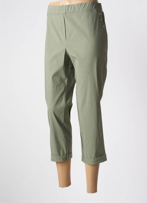 Pantalon trei sferturi verde HALOGENE femeie