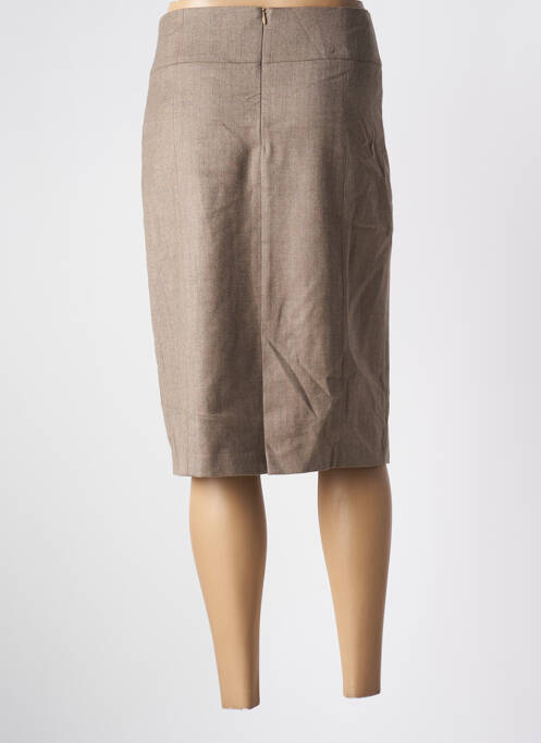 Fustă midi maro BRUNO SAINT HILAIRE femeie