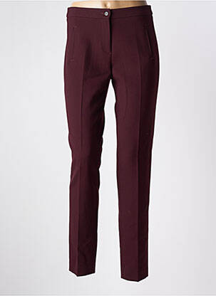 Pantalon slim talie înaltă talie înaltă roșu BRUNO SAINT HILAIRE femeie
