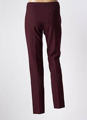 Pantalon slim talie înaltă talie înaltă roșu BRUNO SAINT HILAIRE femeie