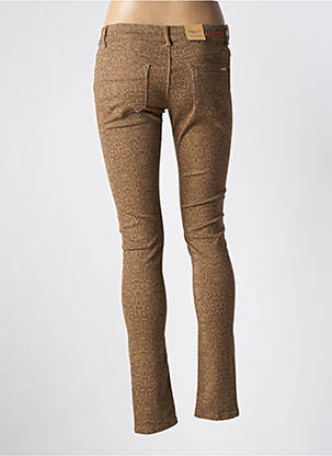 Pantalon slim talie joasă talie joasă maro TOXIK3 femeie
