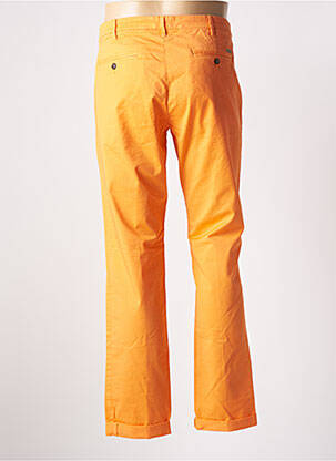 Pantalon chino elasticitate talie joasă portocalie 40WEFT bărbat