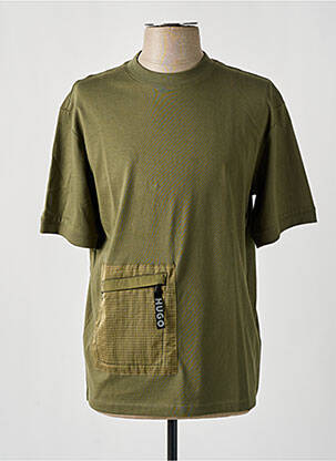 Tricou croială cambrată mâneci scurte verde HUGO BOSS bărbat