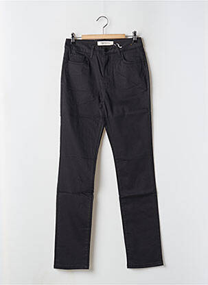 Pantalon drept elasticitate talie înaltă negru KY CREATION femeie