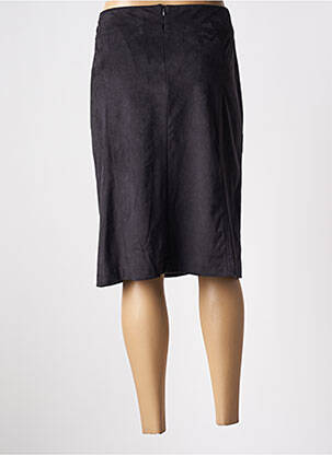 Fustă midi elasticitate negru BRUNO SAINT HILAIRE femeie