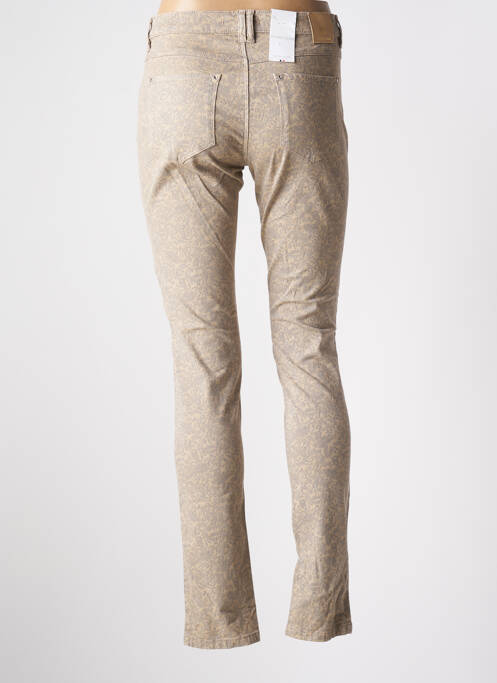 Pantalon slim bej BRUNO SAINT HILAIRE femeie