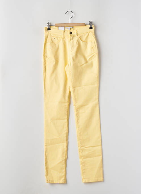 Pantalon slim galben BRUNO SAINT HILAIRE femeie