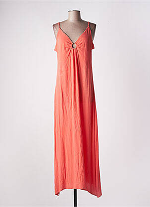 Rochie lungă portocaliu LAURE + MAX femeie