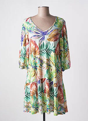 Rochie scurtă mâneci 3/4 mâneci 3/4 verde EGO femeie