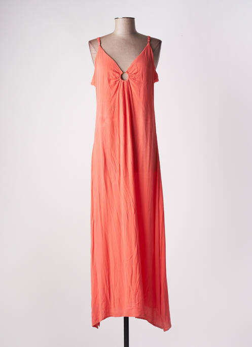 Rochie lungă portocaliu LAURE + MAX femeie