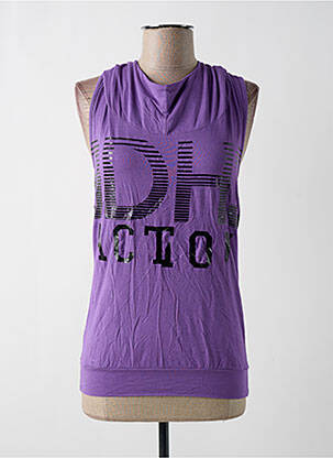 Maiou serigrafie fără mâneci violet DEHA femeie