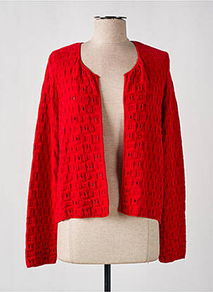 Vestă cu mâneci lungi roșu RMS 26 femeie